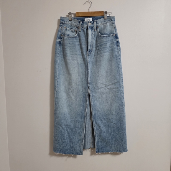 Pistola Light Blue Denim Maxi Skirt - Picture 2 of 5